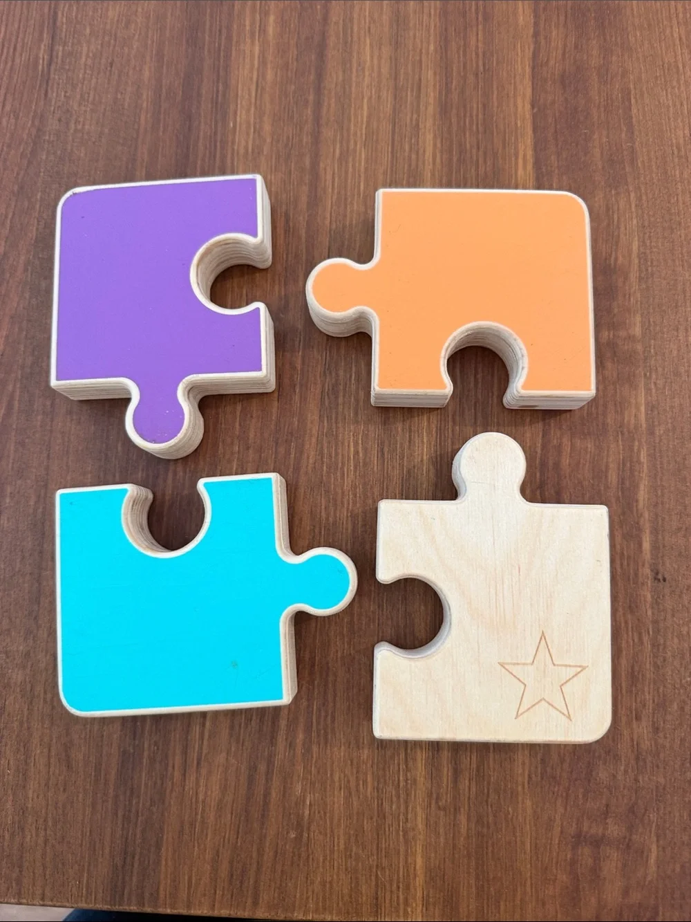 Lovevery Color Block Puzzle - Pink, Green, Yellow